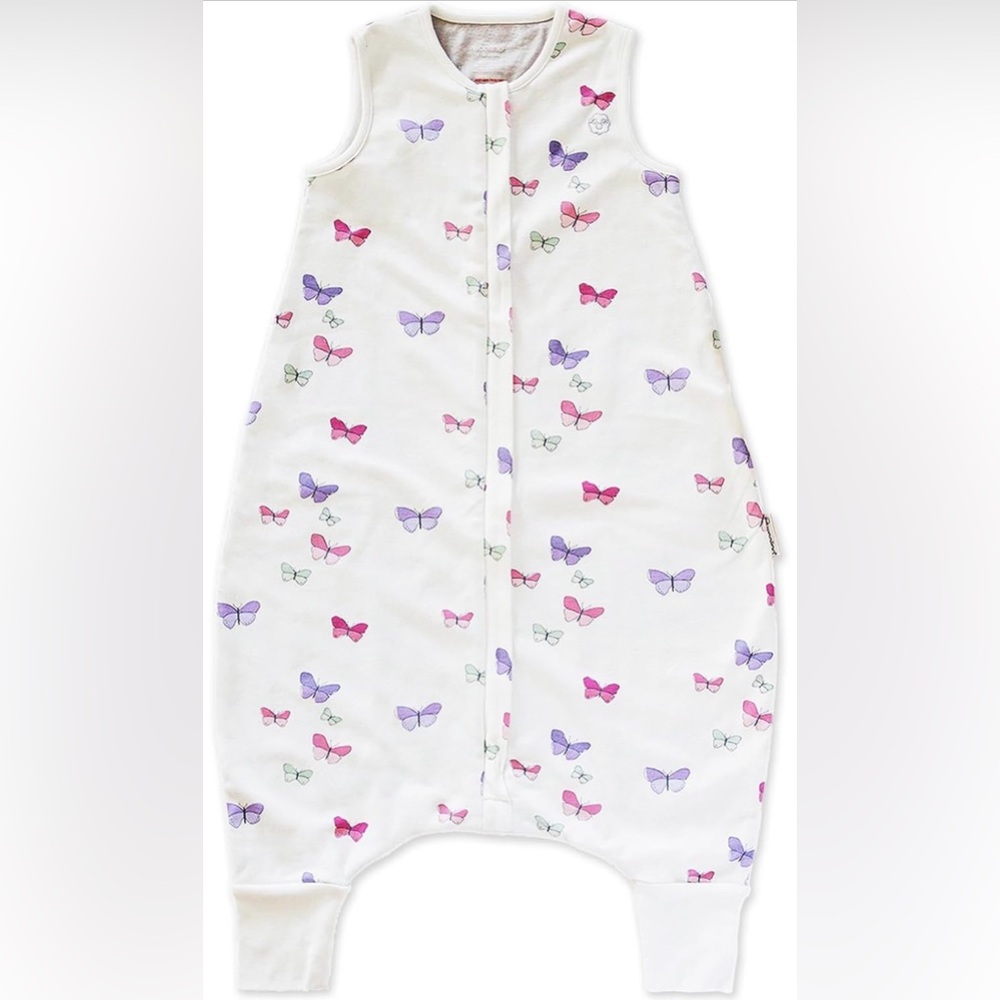 Woolino 4 Season Baby Sleeping Sack with feet, 18-36m, Butterfly